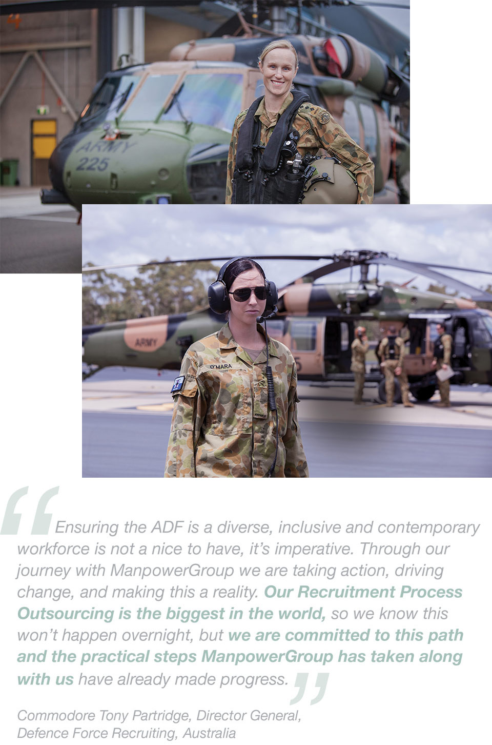ManpowerGroup Sustainability Australian Defense Force